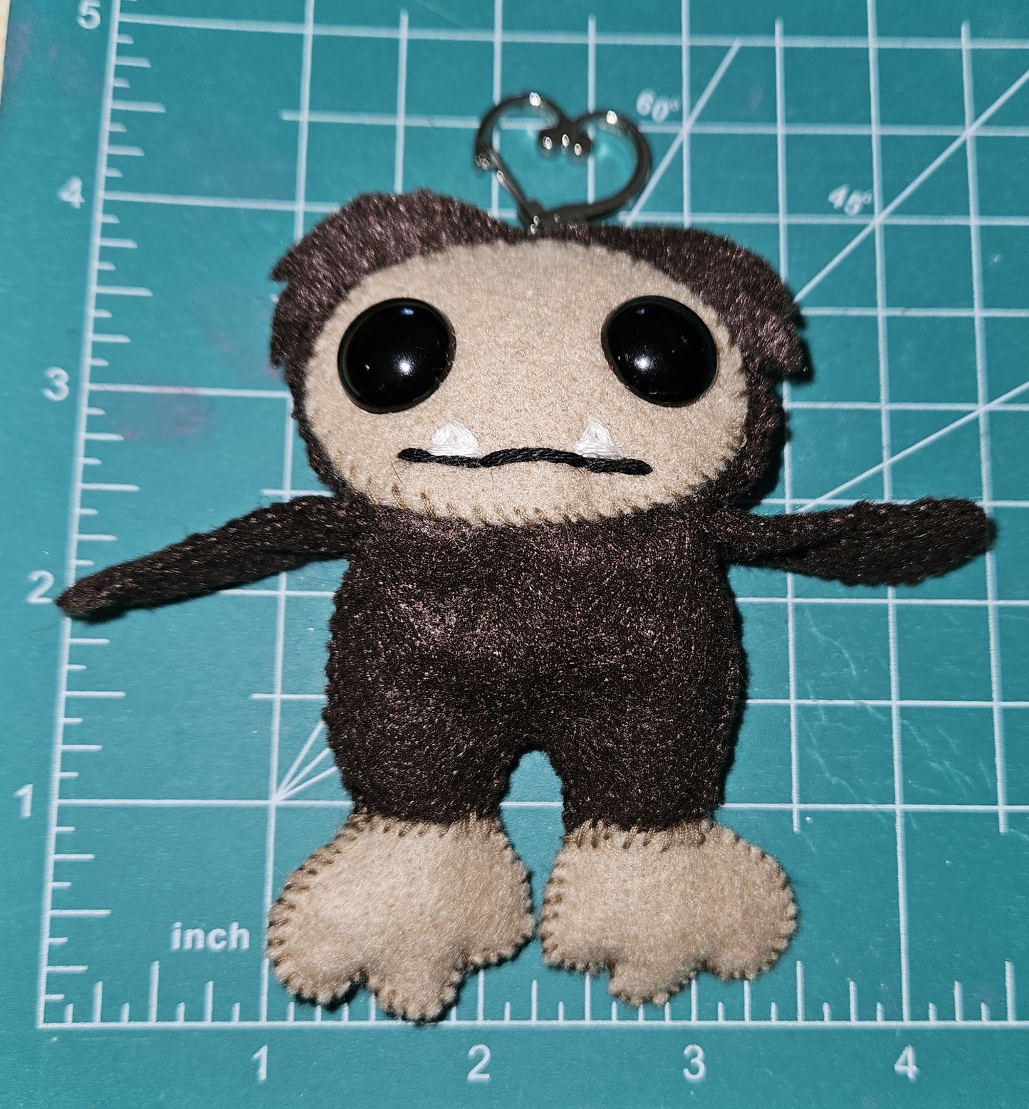 BigFoot Felt Keychain