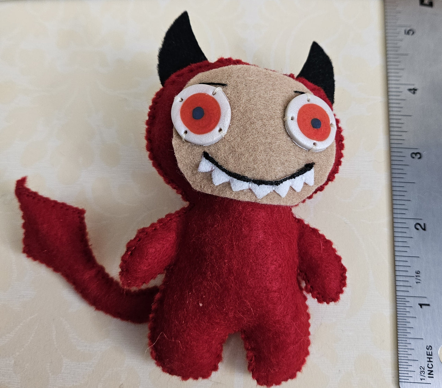 The Devil - felt keychain